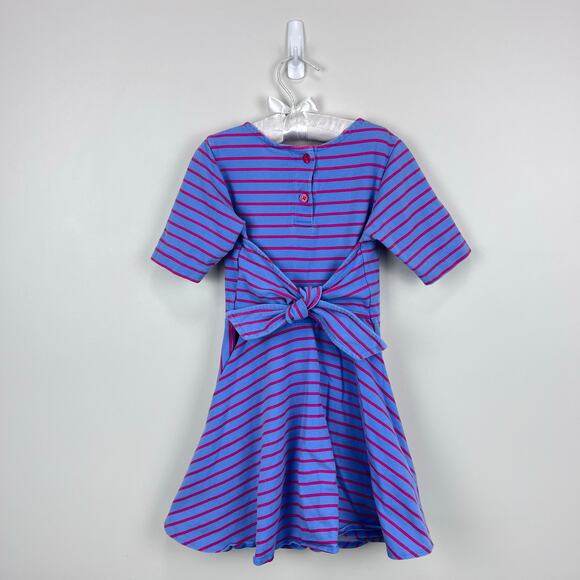 Florence Eiseman Knit Stripe Tie Dress 5T - Picture 5 of 7